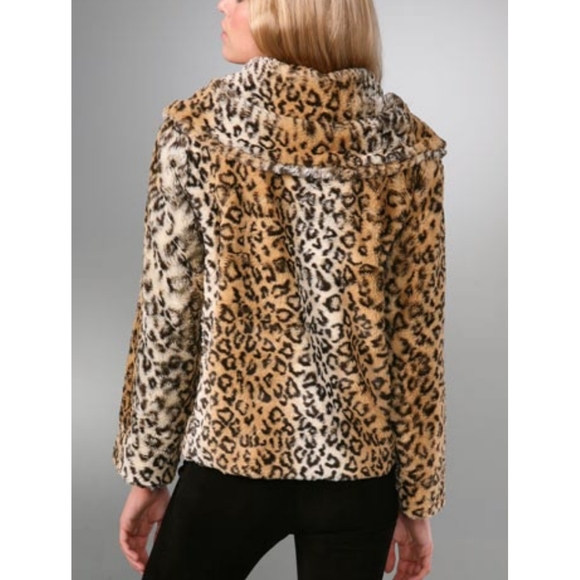 Alice + Olivia Shawl Collar Faux Fur Jacket - Picture 2 of 5